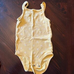 Carter's Yellow Floral Tank Bodysuit for Kids